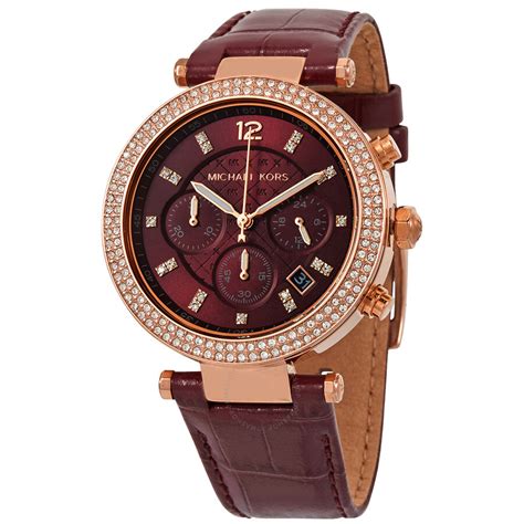 red michael kors watch 110.00|Michael Kors red watch women.